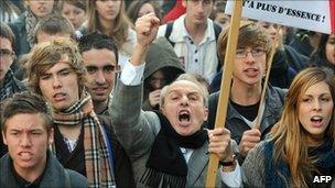 Protesters in Bordeaux, 22/10