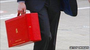 Minister carrying red box