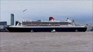 Cruise ship in Liverpool