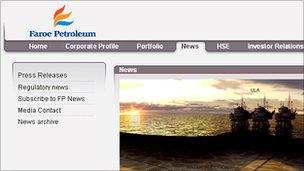 Faroe Petroleum website
