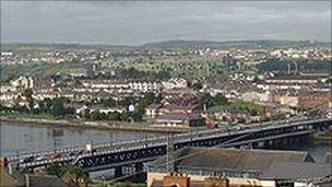 View of Derry across river
