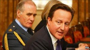 Sir Jock Stirrup and David Cameron