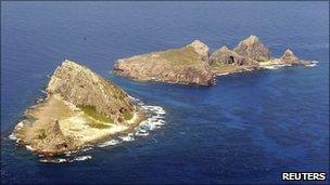 Aerial view of part of the disputed islands in the East China Sea, known as the Senkaku isles in Japan and Diaoyu in China - 29 September 2010