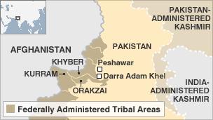 Dara Adam Khel Map Pakistan Darra Adam Khel Market Bombing 'Kills 15' - Bbc News