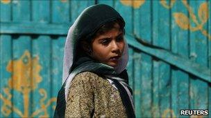 Afghan girl in Helmand province