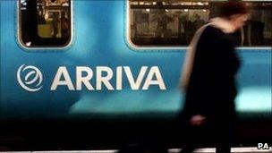 An Arriva Trains carriage