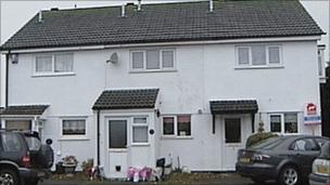 The house in Moorlands Lane where the men were found