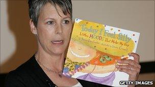 Actor and author Jamie Lee Curtis promotes one of her children's books in 2006