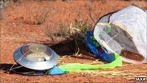 The sample capsule fell back to Earth in Australia