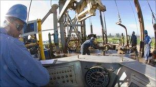 Oil exploration field in Egypt