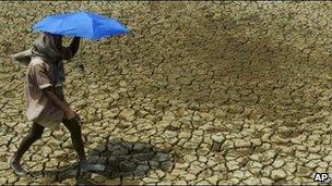 Parched land in the Indian state of Orissa