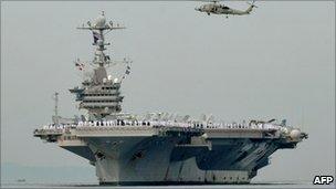 The USS George Washington in Manila, the Philippines - 4 September 2010