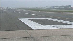 Guernsey Airport's runway