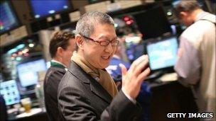 Youku chief executive Victor Koo tours the New York Stock Exchange