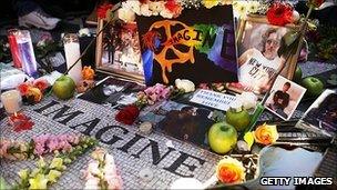John Lennon memorial in Central Park
