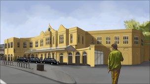 Plans for Bath Spa railway station