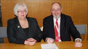 Councillors Mary Clarke and Barry Wood