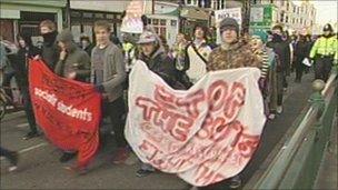 Brighton protest