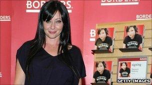 Actress Shannen Doherty recently launched her book at Borders