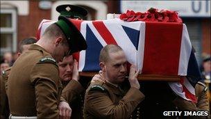 Guardsman Davies funeral