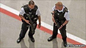 Armed policemen