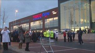 Tesco in Walkden after the explosion