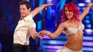 Matt Baker and Aliona Vilani perform on Strictly Come Dancing
