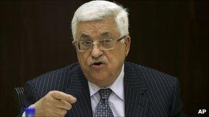 Palestinian President Mahmoud Abbas - 13 December 2010