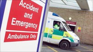 Ambulance at emergency department