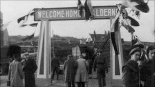 Alderney Homecoming Day 1945