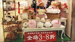 Toys in shop window. Photo: Yumo Chen