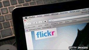 Flickr homepage