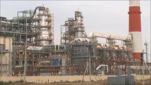 Tatneft's oil refinery under construction in Russia