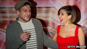 Matt Cardle with Dannii Minogue