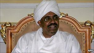 President Omar al-Bashir (file photo)