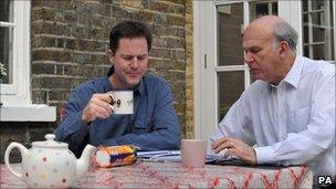 Nick Clegg and Vince Cable