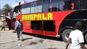 Site of bomb blast, Nairobi