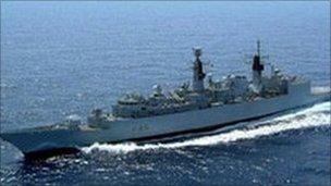 HMS Cumberland: Pic Royal Navy