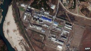 DigitalGlobe satellite photograph of Yongbyon nuclear site (4 November 2010)