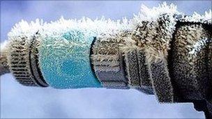 Frozen pipe