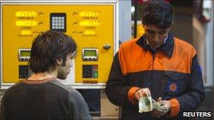 Petrol station in Tehran