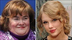 Susan Boyle and Taylor Swift