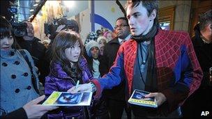 Lead actor Reeve Carney met fans after shows were called off
