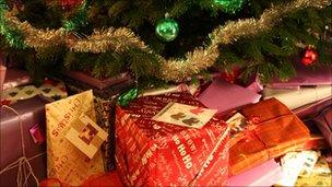 Presents under a tree, BBC