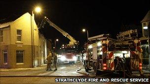 Fire crews/Pic: Strathclyde Fire and Rescue Service
