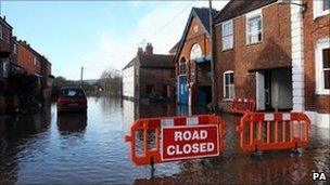 Flooding in Worcestershire in 2007