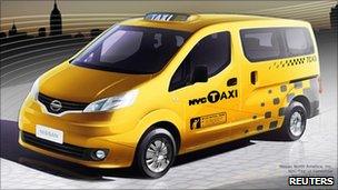 A concept for a New York City taxicab designed by Nissan Motor Company