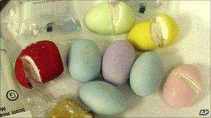 Cocaine hidden in fake Easter eggs