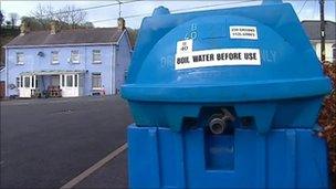 Water bowser in Carmarthenshire