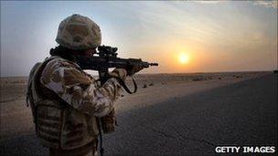 British soldier, Basra, Iraq (file pic)